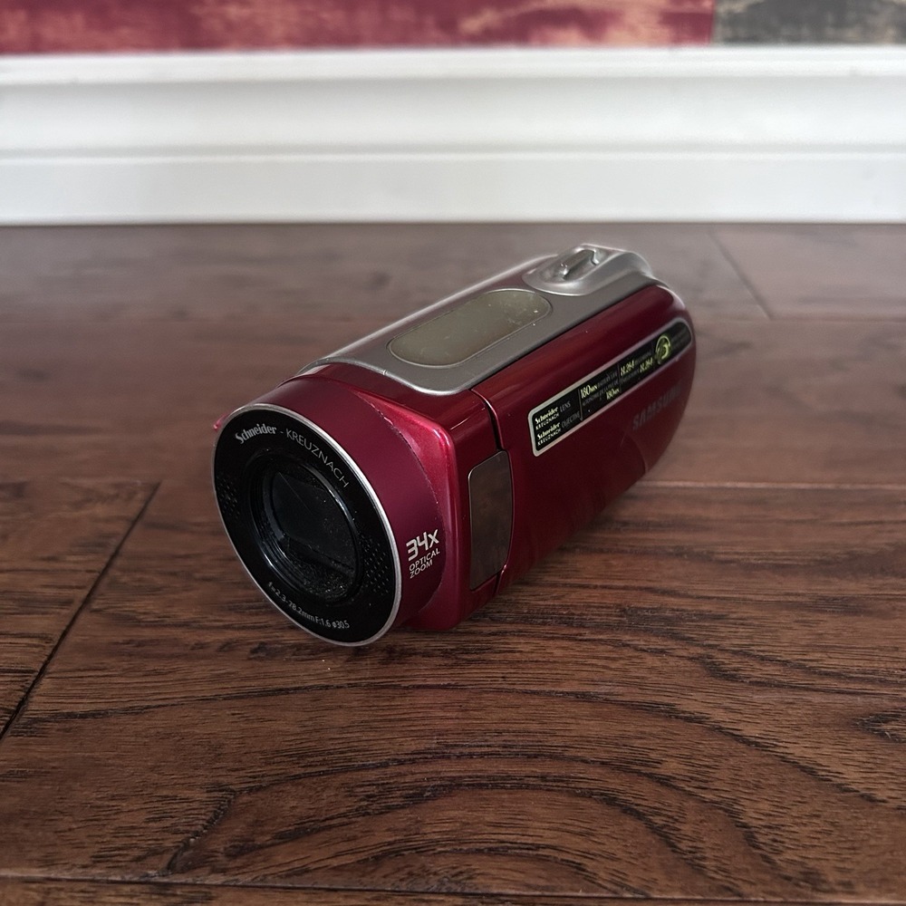 Samsung SC-MX20ER Digital Camcorder Red 34x Optical Zoom Video Camera No Charger